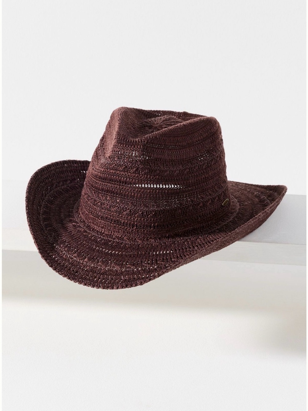 Anthropologie Packable Rancher Hat, Chocolate Brown